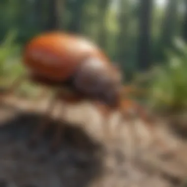 Illustration of proper tick removal technique