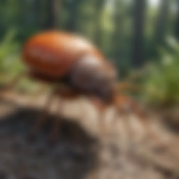 Illustration of proper tick removal technique