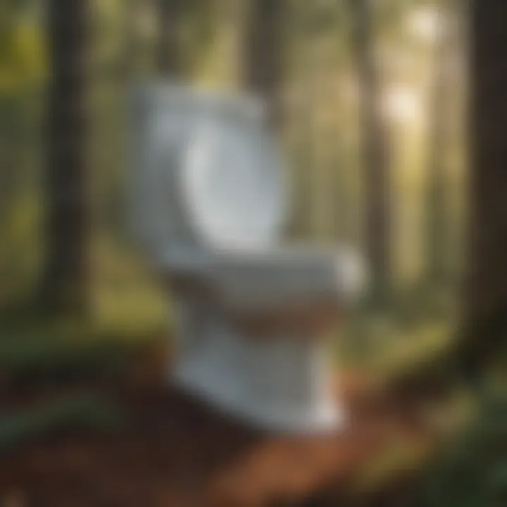 Illustration highlighting practical usage of the Ozark Trail Toilet