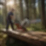 Precision craftsmanship of a one man crosscut saw
