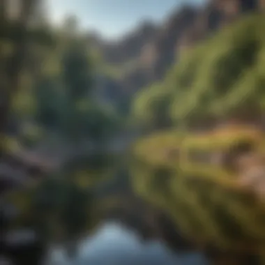 Watson Lake: Serene Oasis in Prescott Panoramic view of Watson Lake in Prescott, Arizona