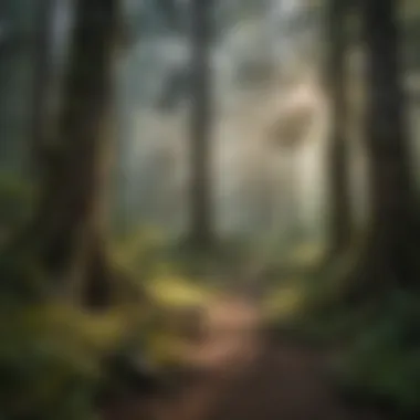 Nature Preservation Illustration highlighting the preservation of nature in the United States inspired by Humboldt's legacy