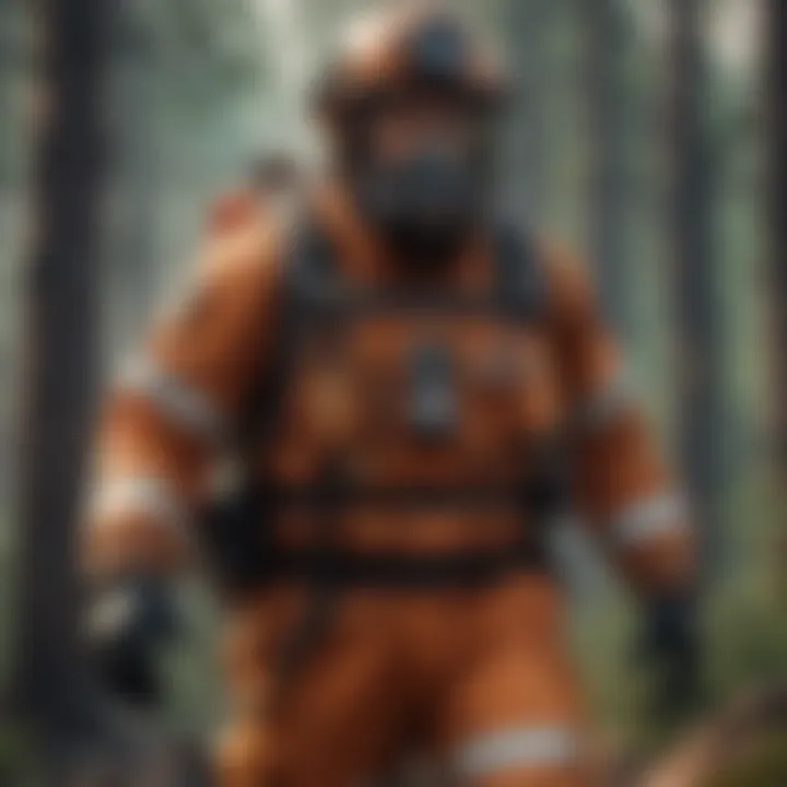 Fire-resistant suit for firefighter
