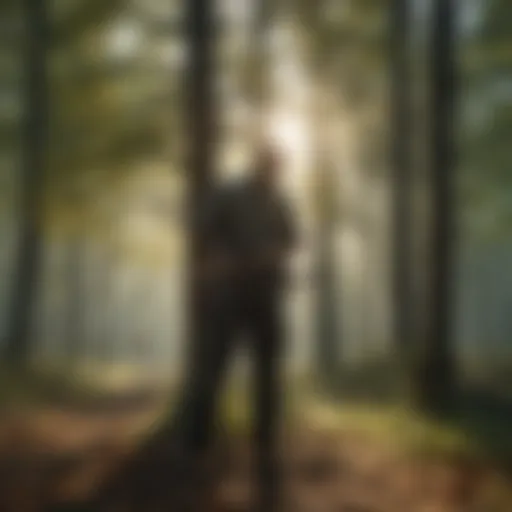 Proper pruning technique demonstrating young tree trimming