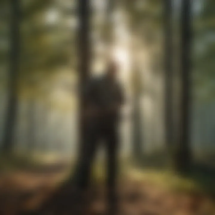 Proper pruning technique demonstrating young tree trimming