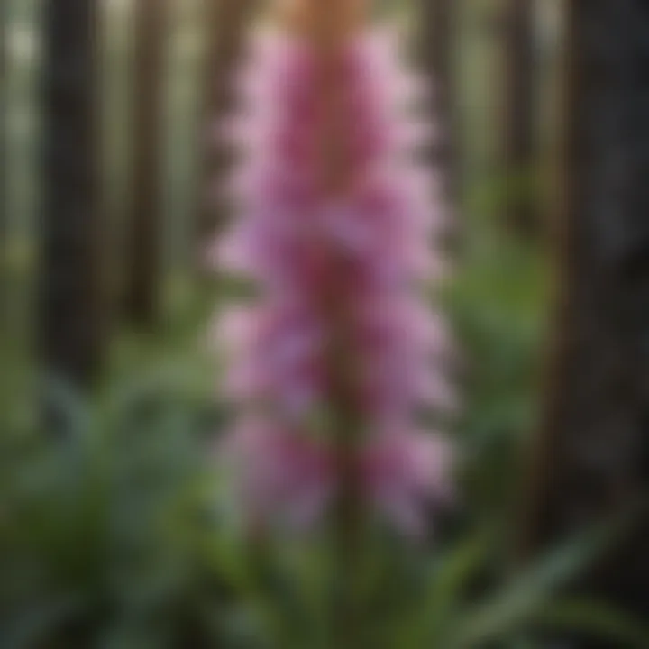 Exquisite Purple Fringed Orchid Blooms