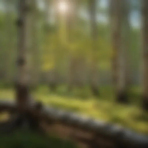 Majestic Quaking Aspen in Forest Setting