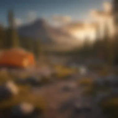 Sunset over Quartz Mountain Camp