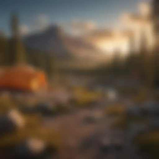 Sunset over Quartz Mountain Camp