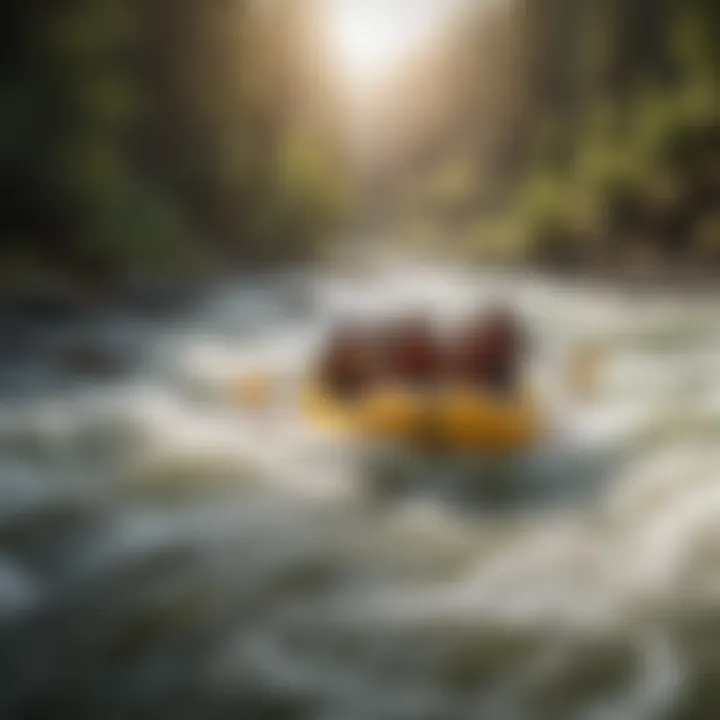 Thrilling Rapids Adventure Rafters Conquering Rapids on John Day River