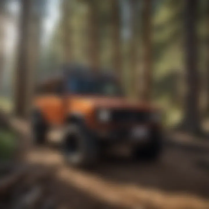 Off-road vehicle conquering Rampart Range Trail