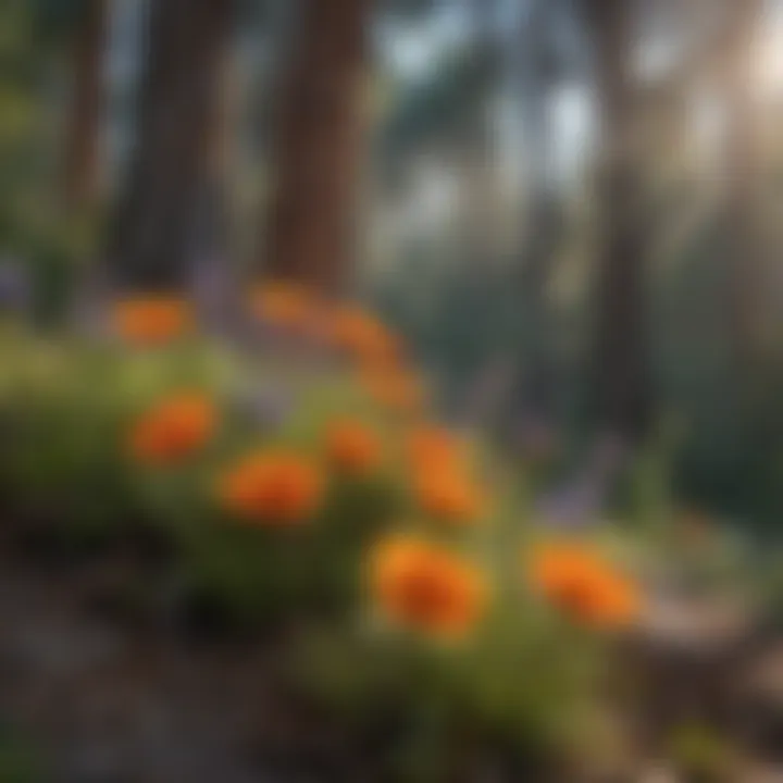 Rare Species of Wildflowers in Secoya National Park