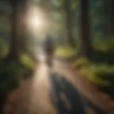 Recreational cycling in lush American forests