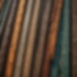 A close-up view of recycled plastic lumber showcasing its texture and color variations