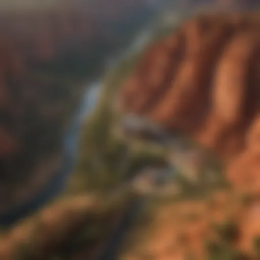 Panoramic view of Red Canyon Lodge nestled in Utah's stunning landscapes
