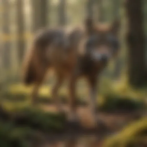 Enchanting Red Wolf in Natural Habitat