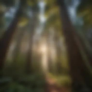 Enchanting Redwood Forest Canopy Majestic Redwood Forest Canopy