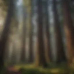 Majestic canopies of the Redwood Forest