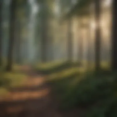 Conceptual illustration of planning stages in forest regeneration