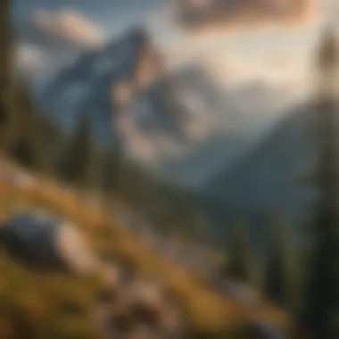 Conquer Majestic Mountain Peaks Mountain Peak Panorama