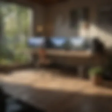 Efficient and Comfortable Customer Support Environment at Home Remote Customer Service Workspace