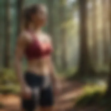 Woman doing virtual fitness coaching