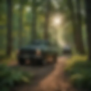 Remote Forest Clearing in Iowa Woods