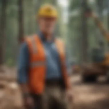 Retired military veteran leading a team in a construction site