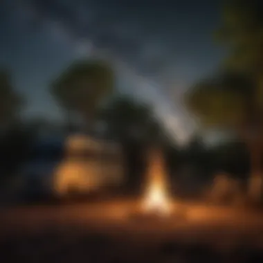 Starry Skies and Fireside Stories at Rio Verde RV Park Campfire under the stars at Rio Verde RV Park