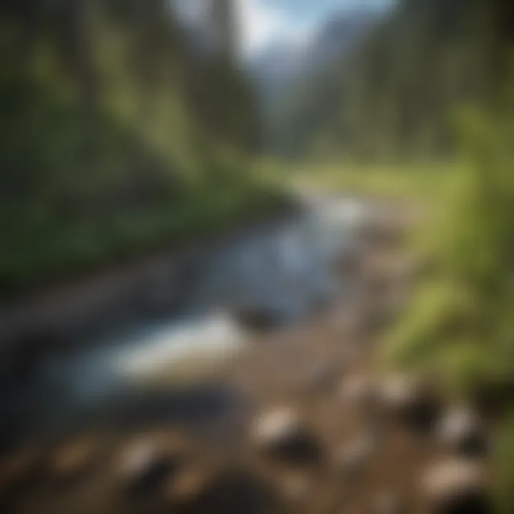 River Flowing Near Telluride Campground