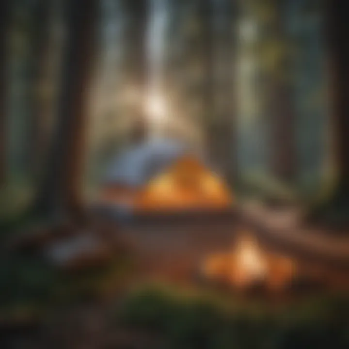 Riverside Camping in Mount Shasta Nature