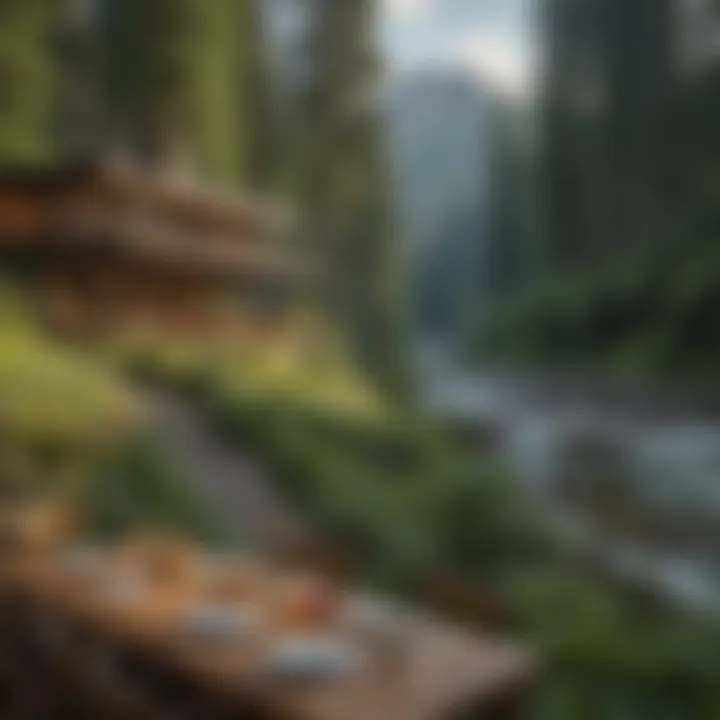 Riverside Dining Experience with Mountain Backdrop
