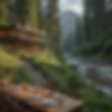 Culinary Symphony of Nature Riverside Dining Experience with Mountain Backdrop
