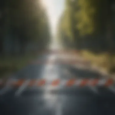 Illustration showing impact of road closures on urban safety