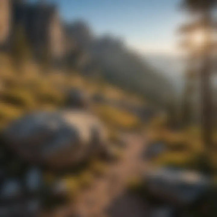 Rock formations along Manastash Ridge Trailhead