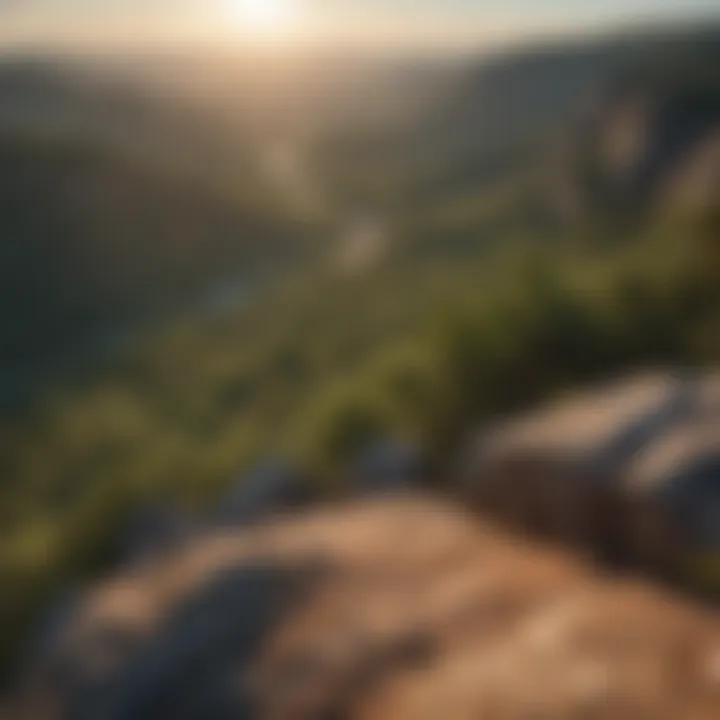 Rocky Cliffside Overlooking Valley