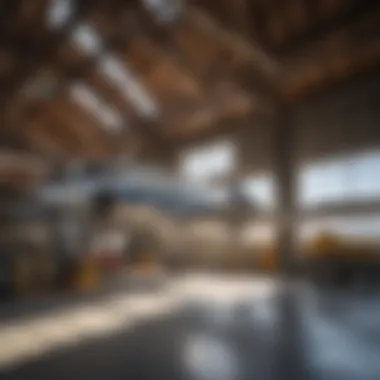 Aviation maintenance hangar at Rocky Mountain Metropolitan Airport