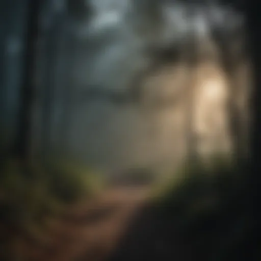 Illustration of a dark web network