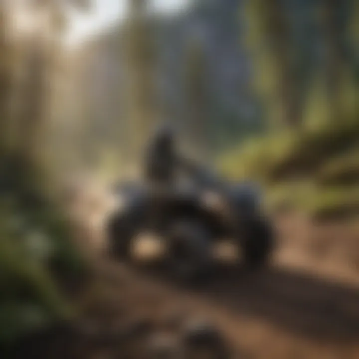 Thrill Seeker's Paradise ATV rider navigating through rugged terrain in Clark County