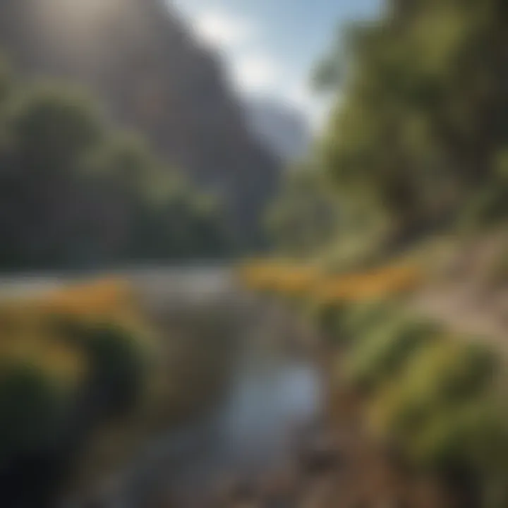 Rugged Terrain and Flora of Snake River Canyon