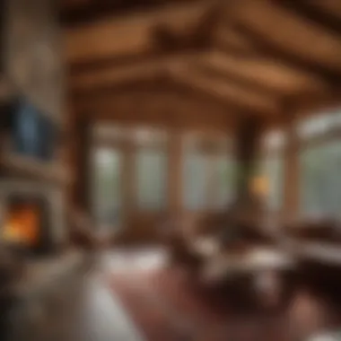 Rustic Cabin Interior with Colorado Logs