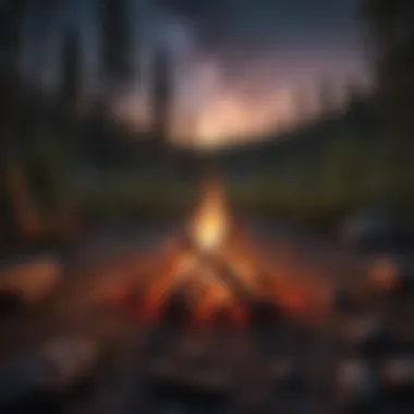 Rustic Campfire Scene at Robe Campground