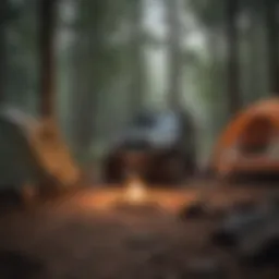 Rustic Camping Site overlooking Wildcat Offroad Park