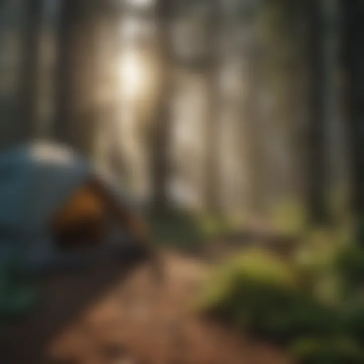 Rustic Campsite Morning Vibes in Newport, Oregon