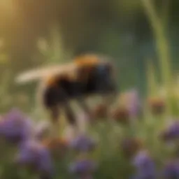 Rusty Patch Bumblebee in Wildflower Meadow