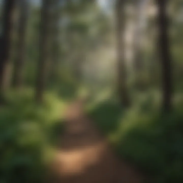 Hiking trail near RV campgrounds in Ruidoso with stunning views