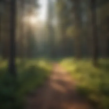 Scenic view of Ruidoso RV campground surrounded by tall pines