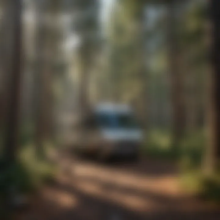RV parked at Pine Forest Campground