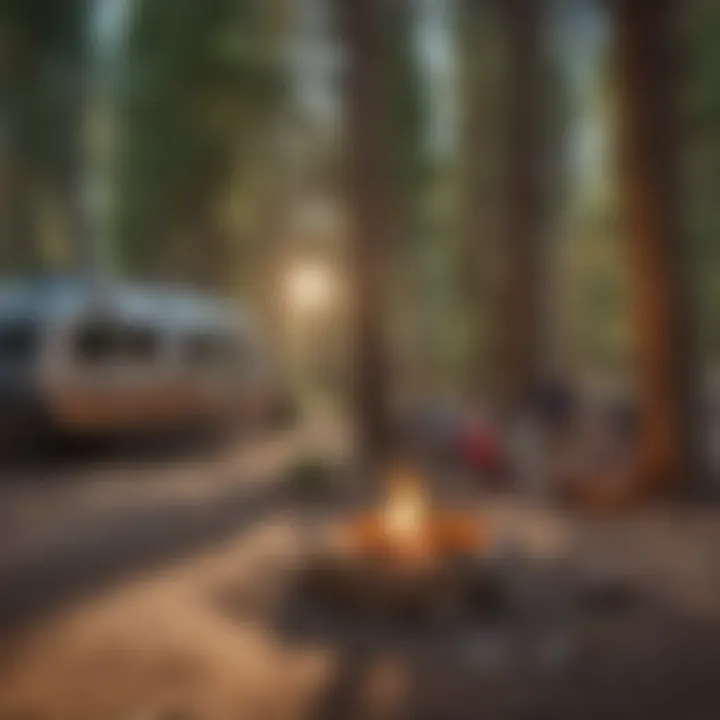 Campers enjoying outdoor activities at Salida CO Campground