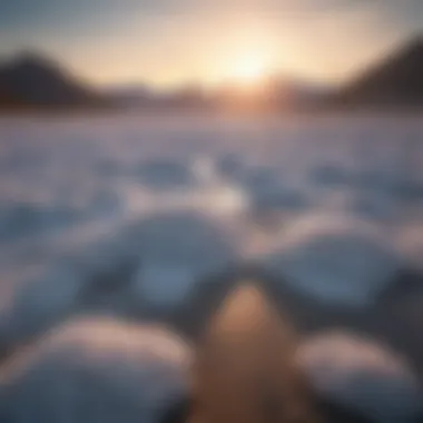 Ethereal Beauty: Bonneville's Salt Formations Bonneville salt formations under a vast sky